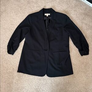MICHAEL Michael Kors Black Longline Blazer